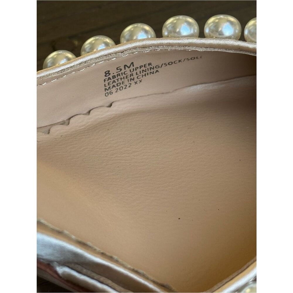 Nicola Bathie x Antonio Melani Bebe Ankle Strap Glitter Pearl pumps in rose gold - Picture 10 of 10
